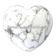 40мм Сердце Howlite Stone Hearts